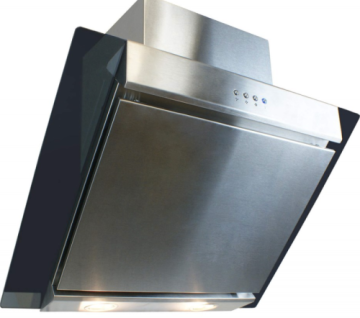 60CM Angled Glass and Steel Hoods