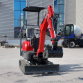 Verimli 1 Ton Kırmızı Mini Ekskavatör Bahçe Kazıcı