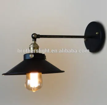 Vintage Iron Edison bulb wall lamp
