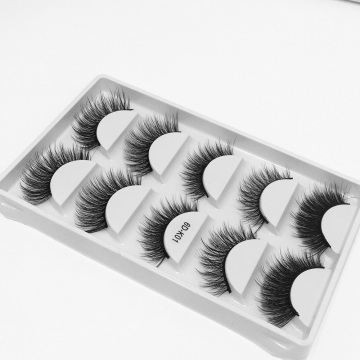 5pairs popular top quality 6D silk false eyelashes