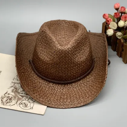 Men's Straw Cowboy Hat