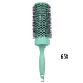 Escova redonda ergonômica de cerâmica e nylon para resultados com qualidade de salão de beleza