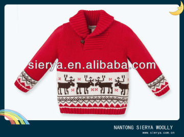 cotton jacquard knitwear for children