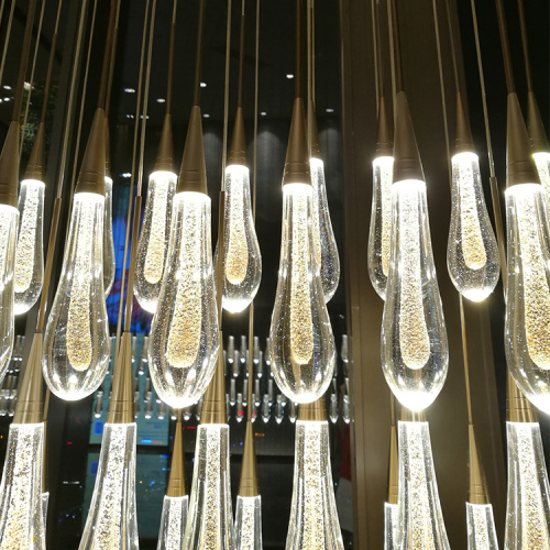 High quality decorative custom luxury glass modern light