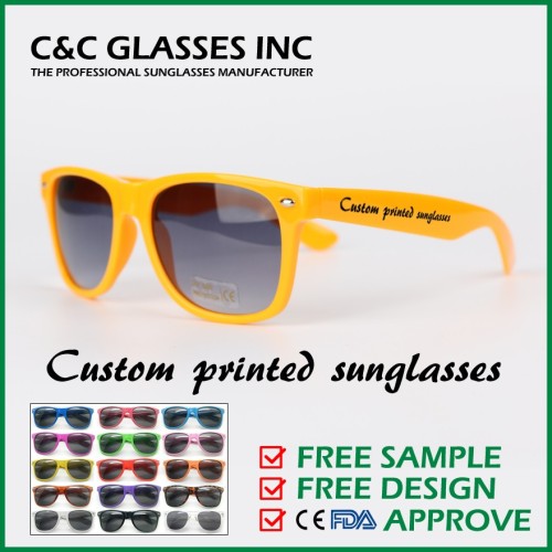 Custom logo printed sunglasses