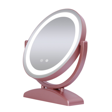 Custom Round Vanity Table Mirrors with Rotatable LED Lights