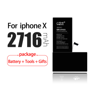High-Quality 2716mAh Battery Replacement for iPhone X with Tools