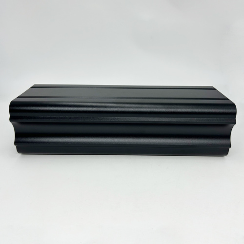 Gabinete de dispositivo eletrônico de alumínio preto durável