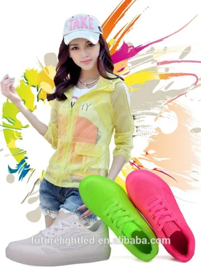high quality gilrs adult rechargeable led shoes led light up shoes