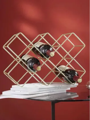 Square mile with round wine rack