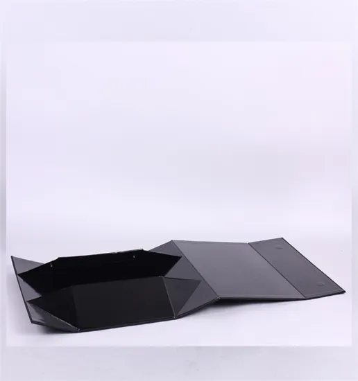 Black collapsible cardboard lie magnet packaging box