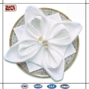 Elegant Luxury Customized Hotel Wedding Table Linen Plain White 100Cotton Napkin