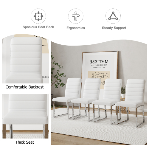 oversized white dining chairs4