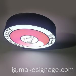 Igbe ọkụ acrylic maka ụlọ ahịa