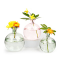 Jarrón de flores de vidrio de 240 ml para decoración del hogar
