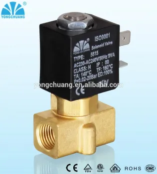 YONGCHUANG YCG21 CE approved Direct acting 3way brass solenoid valve for water air gas
