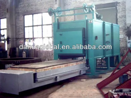All fiber bogie hearth furnace