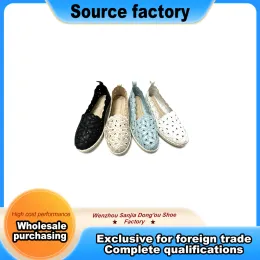 Laser Embroidered Jute Sole Fisherman Shoes