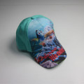 Children Sublimation Print Patent Sport Cap