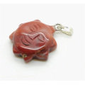 Sun Shape Red Jasper pendant