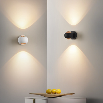 Luxury Mini Creative LED Wall Lamp - 350 Degree Rotatable Aluminum Sconce