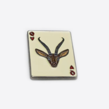 Set pin enamel keras logam adat dengan kad sokongan - pakej yang berpatutan