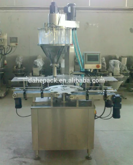Automatic Rotary Egg Powder Powders Bottles&Cans Filling Machine, Powder Filling Machine