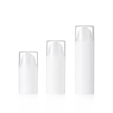 White Cosmetic Airless Pump Bottle for Empty Lotion