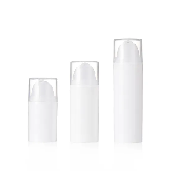 White Cosmetic Airless Pump Bottle for Empty Lotion