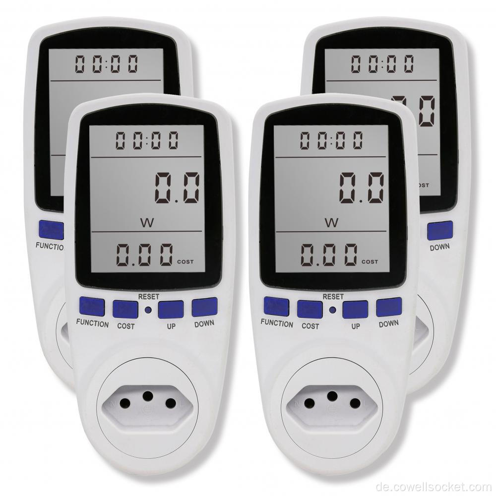 Stromkosten -Stecker -Energie -Meter -Watt -Wattspannung