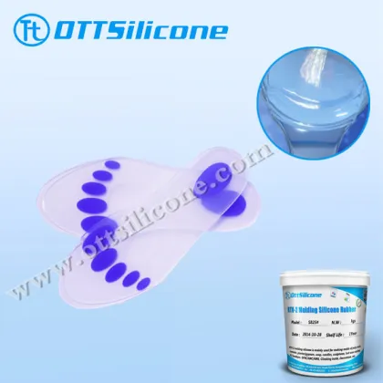 Environmental Liquid Silicone For Thin Insoles With Reliefs and Cover