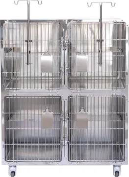 Stainless Steel Veterinary ICU Cages