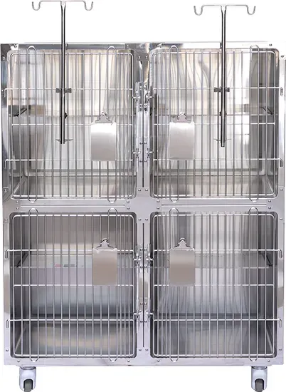 Stainless Steel Veterinary ICU Cages