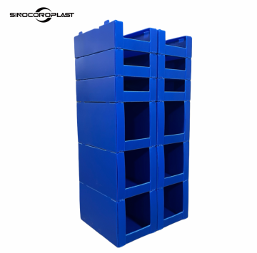 Customized Stackable Corrugated Plastic Bins for Clothes Storage