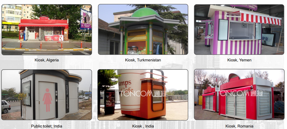 Toncom Kiosks Overseas Cases