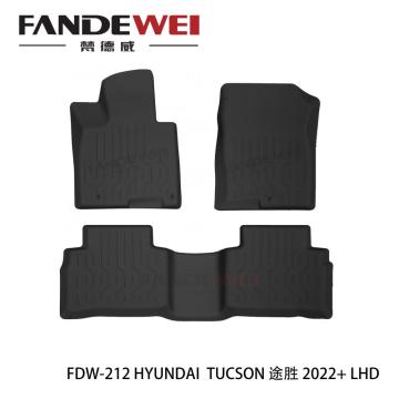 Audi Q7 met 3D TPV Rubberen Car Mats
