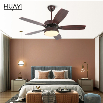 Retro Style 48 Inch LED Ceiling Fan with Remote Control and Composite Blades