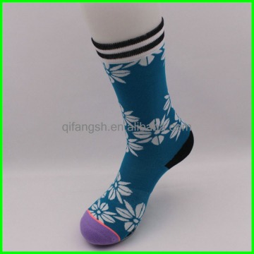 Premium cotton fancy pattern woman sock