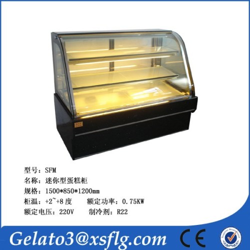 China Sanwich open displaying cake showcase machine supplier