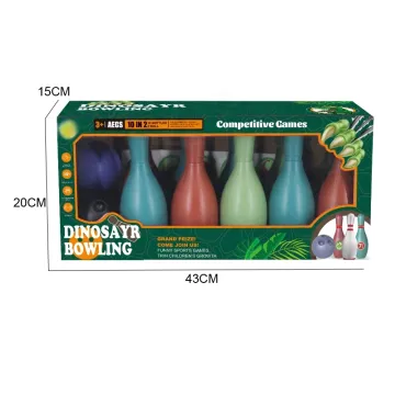 Colorful Plastic Indoor/Outdoor Bowling Set Toy for Kids