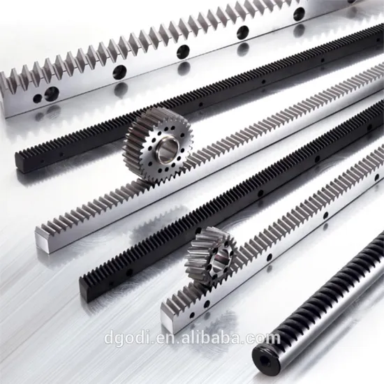 Precision spur helical gear racks, thermal refined rack gear and pinion