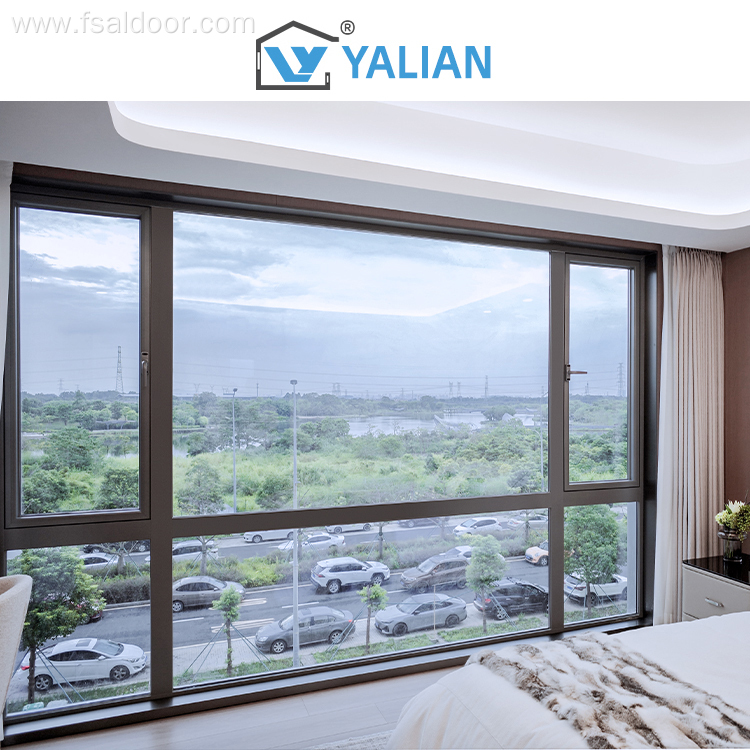Double Soundproof Glazed Casement Windows Nylon Screens