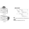 Luz de sinal de saída LED com bateria