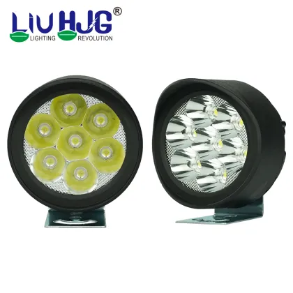 7Led Round Led Motorcycle Lights-Mini Fog Lights