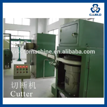 POLYESTER PLASTIC STAPLE FIBER EXTRUSION MACHINE, USED PLASTIC PET FIBER PRODUCTION LINE