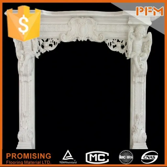 High density housing architecture marble stone fireplace gas stove