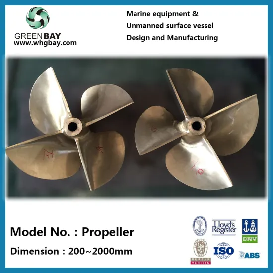 marine pedal-powered boat paramotor propeller Vessel 4 blades shaft copper-madeself propelled barges for sale