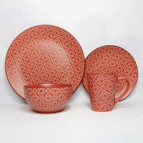 16pcs Ceramic tableware for home, restaurant and hotel use