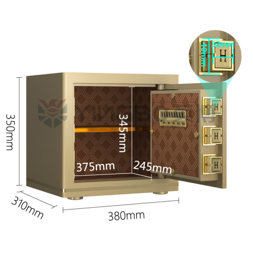 directly supply high quality gold office safe