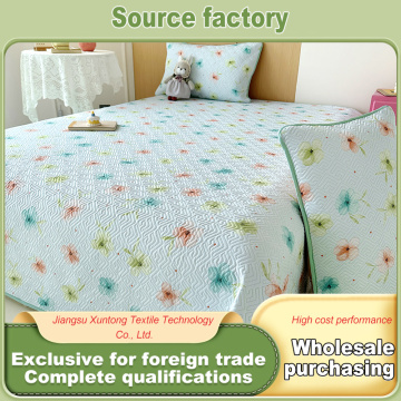 Capa de cama elegante de algodão lavado de alta densidade